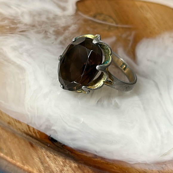🖤Vtg Smoky Quartz ring - Picture 3 of 10